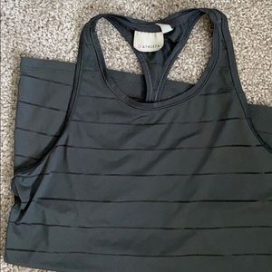 ATHLETA - Army green striped workout tank!